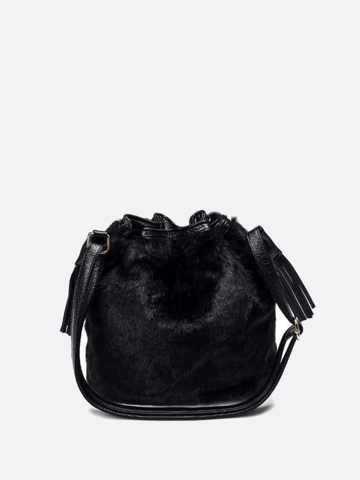 Sac seau fausse fourrure